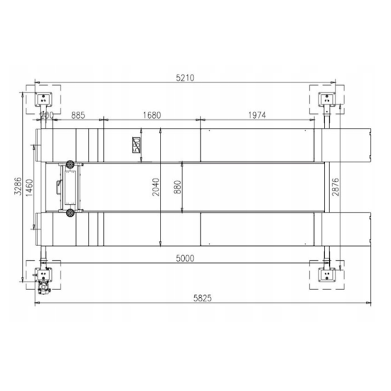 PODNOŚNIK 4-KOLUMNOWY GRUBBER SDW-50.3DNN POD GEOMETRIĘ
